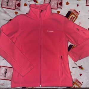 Columbia Vibrant Pink Full-Zip Fleece